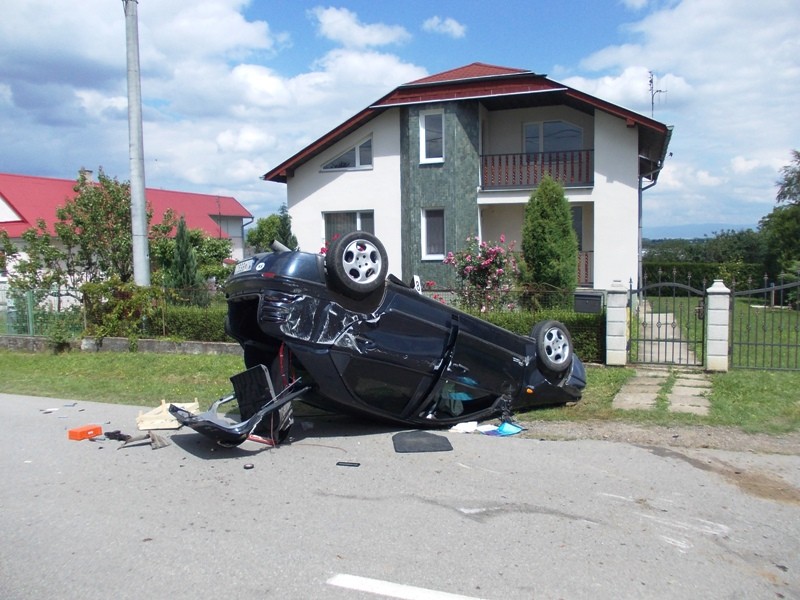 Dopravná nehoda Fiat Brava v obci Pozdišovce