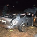 Dopravná nehoda vozidla Audi za obcou Oborín