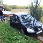 Dopravná nehoda vozidla VW Golf v Michalovciach