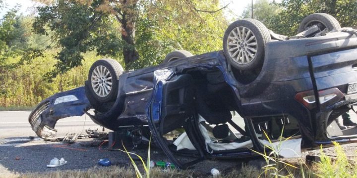 Dopravná nehoda vozidiel MB Sprinter a Ford Galaxy v Strážskom